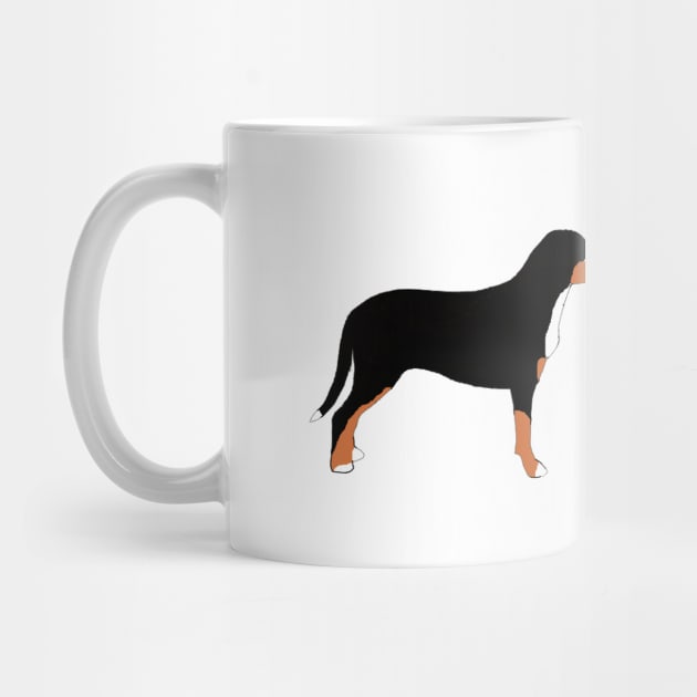 greater swiss mountain dog color silhouette by Wanderingangel